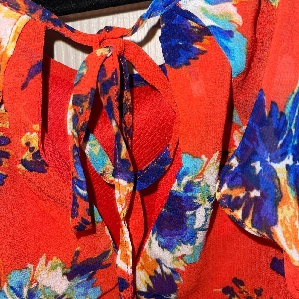 As U Wish Floral Cold Shoulder Mini Dress​ - Picture 5 of 6